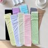 Thin Jk Lolita Style Dopamine Color Socks Summer Knee-length Calf Socks for Women Long Japanese Stockings for Students