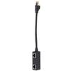 Ethernet Splitter Practical Stable Reliable Durable Black CAT8 Network Cable Adapter for Home Office