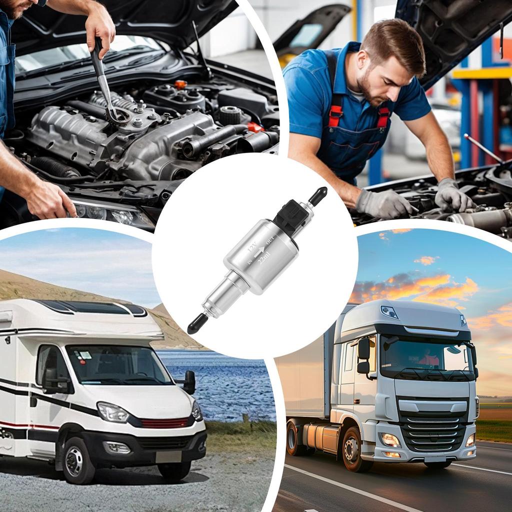 Car Pulse Metering Oil Pump 12V Low-Temperature Resistant Automotive Accessories Parking Heater Pulse Metering Pump For Truck Rv