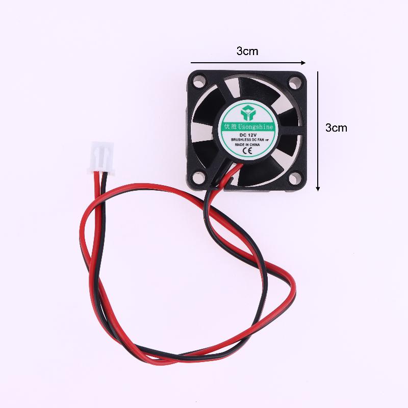 עבור גוף קירור רדיאטור ראש חם (Hotend) מדפסת תלת מימד חלקים עבור מאוורר 3010 4010 5010 12V 5V 24V 2 פינים DC מאווררי קירור מיקרו