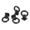 4PCS T Track Mount Tie Down Anchor M8 Sturdy Stainless Steel T Slot Bolt Tie Down Rings for Holding Bungee Cord Rope