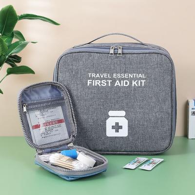 Trousse de premiers secours familiale, sac de rangement portable de voyage en plein air, sac de rangement de médicaments à plusieurs niveaux de grande capacité pour la maison