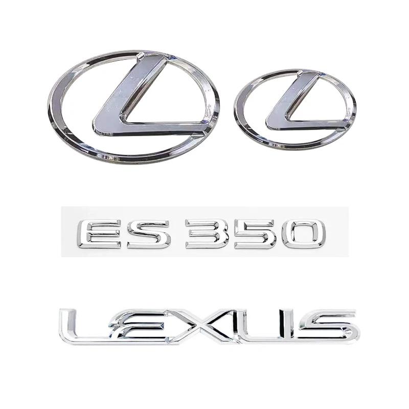 Innenaufkleber für Lexus ES350 Autozubehör Spreadability 4 Stück 3D ABS Auto Logo Heckklappe Kotflügel Tür Emblem Abzeichen Auto Stick