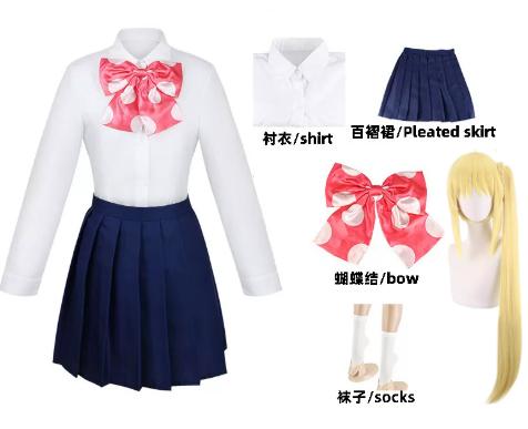 Hitori Bocchi The Rock Ryo Cosplay Gotou Cosplay Costume Anime Nijika IkuyoJK Uniform Pink Jacket