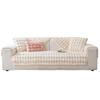 Winter Thickened Stroking Cats Warm Sofa Cushion  Rabbit Plush Sofa Cover Solid Color Non-Slip Seat Cushion