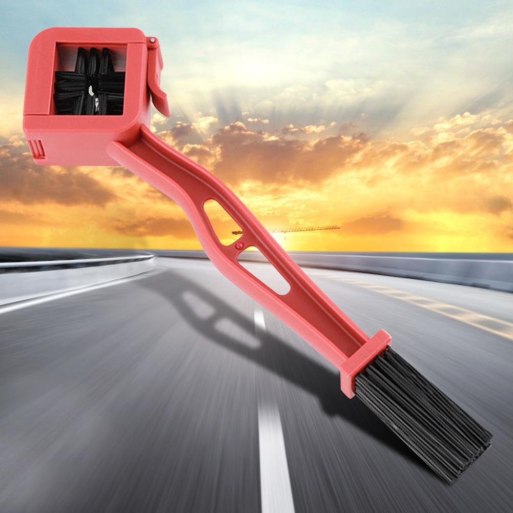 5Pcs Motorcycle Mountain Bike Chain Cleaning Brush Bicycle Scooter Double-end Chain Washing Chain Detailing Strong Cleaning Tool