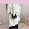 Modern Soft Pu Chain Crossbody Bag With Unique Dumpling Shape For Fashion Lovers