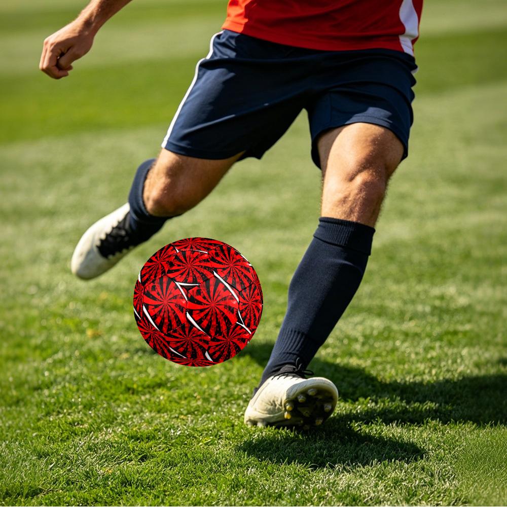 1pc Swirl Size 5 Soccer Ball Professional Match Training Football Indoor &Outdoor Sports Ball Lightweight Durable c6551