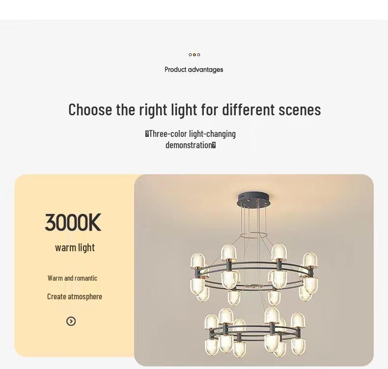 High-End Italian Nordic Designer Chandelier for Living Room, Hallway, Bar, Restaurant, or Bedroom Lighting