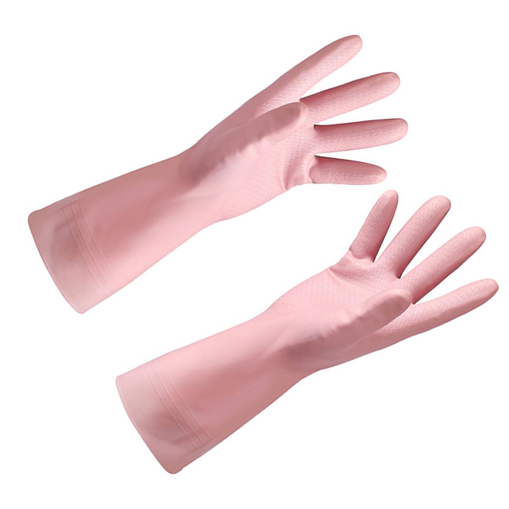 Rubber Cleaning Gloves Reusable Thickened Durable Waterproof Prevent Slip Kitchen Washing Gloves