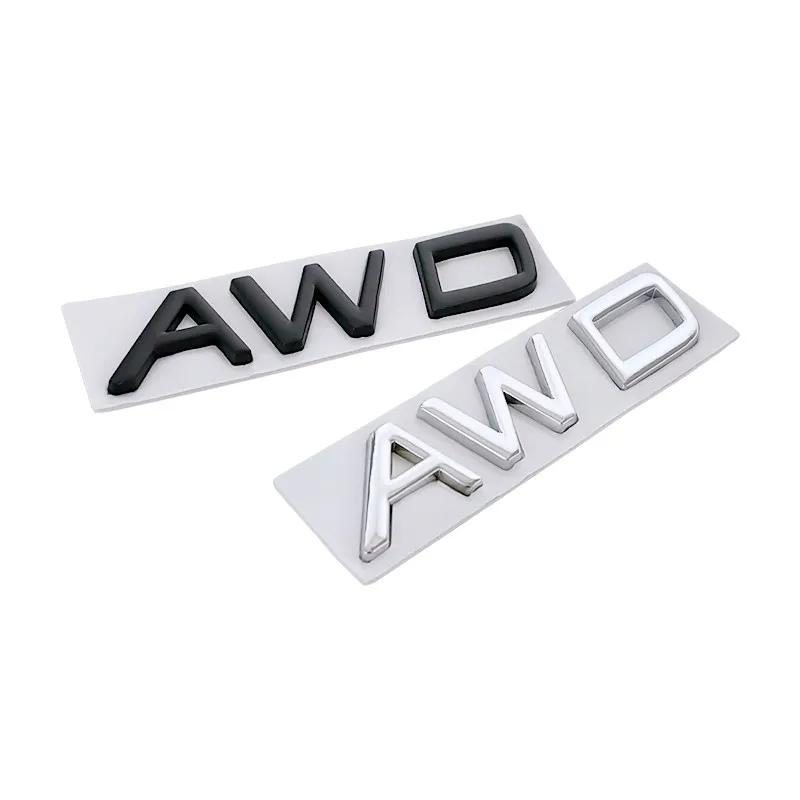 3D Metal T5 T6 AWD Logo Zadní kufr Nálepka s odznakem na zadní dveře pro XC60 XC90 S60 S80 S60L V40 V60