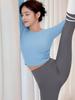 Top Longo de Pilates e Yoga Feminino de Alta Qualidade Outono/Inverno 2025 com Sutiã Embutido
