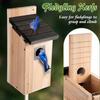 Bird Houses for Outside  Cedar Bird House Outdoor, Bluebird Finch Swallow Wren Chickadee Assembly Required