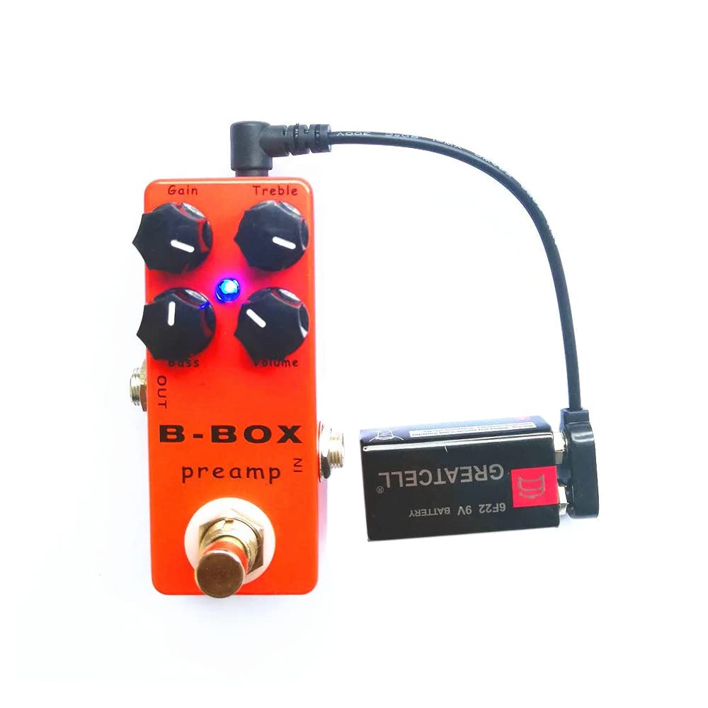 YINKE Effects Pedal Power Supply Snap Adapter Jack Converter 15cm 9V Battery to AC Battery Connector of (Set 3) I-Type