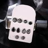 5 Pairs Round Waterdrop Shape Ear Studs Set Women Retro Party Earrings Jewelry
