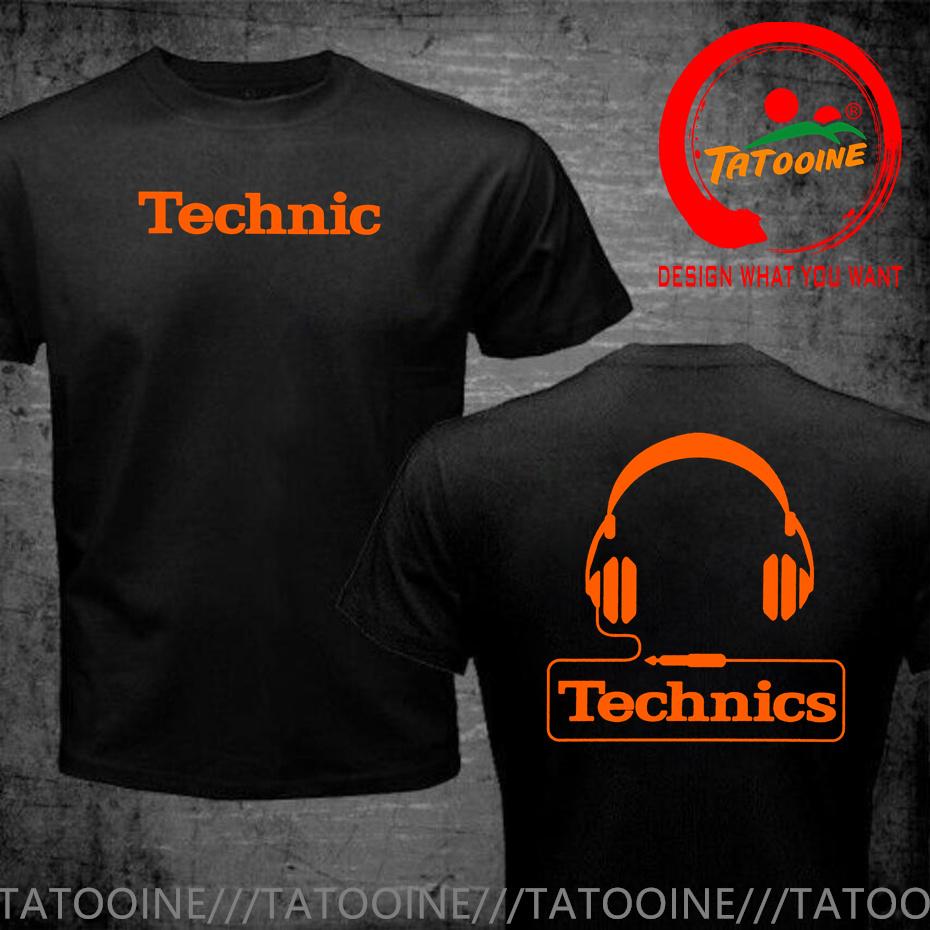 Technics Headphone Print T Shirts Unisex Disco Dj Party House Detroid Harajuku Fashion T Shirt Oversized Tshirt Trendy Dj Tee Tops