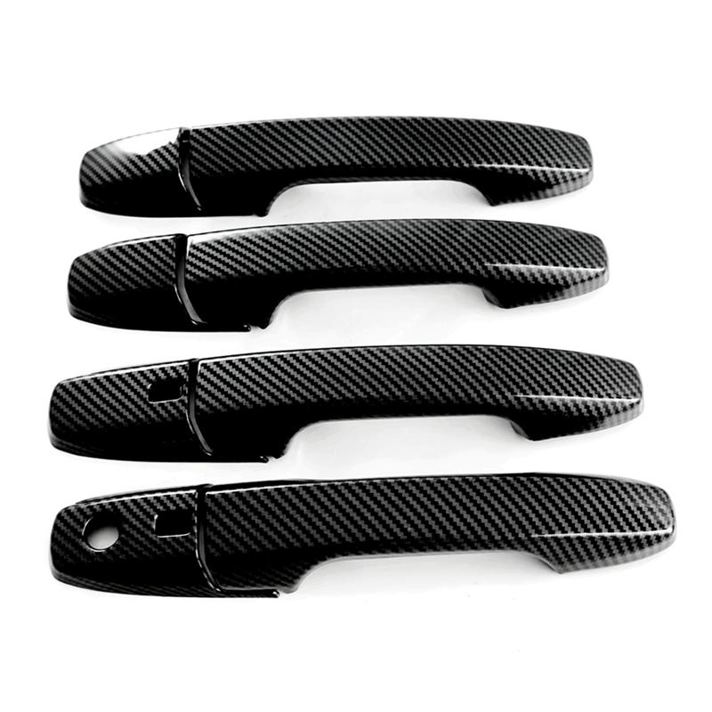 

For Toyota Yaris Ativ/Vios 2025 2024 Car Door Handle Cover Trim Exterior Parts ABS Carbon Fiber