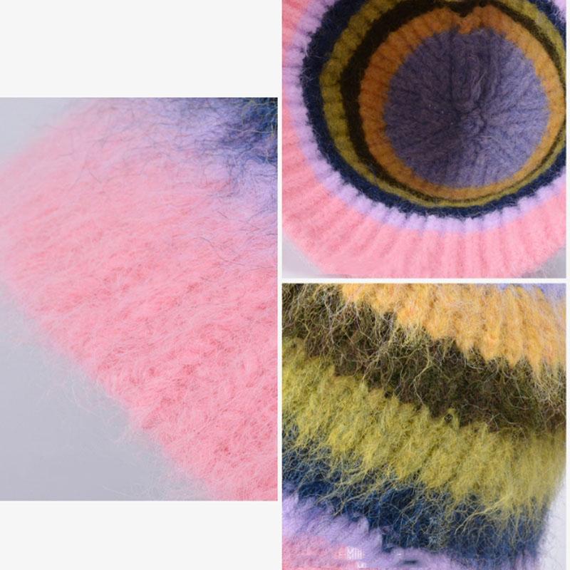 Fashion Autumn and Winter Knited Fisherman Hat For Women Ear Protection Cap Windproof Warm Headgear Fashion Female Panama Basin Cap