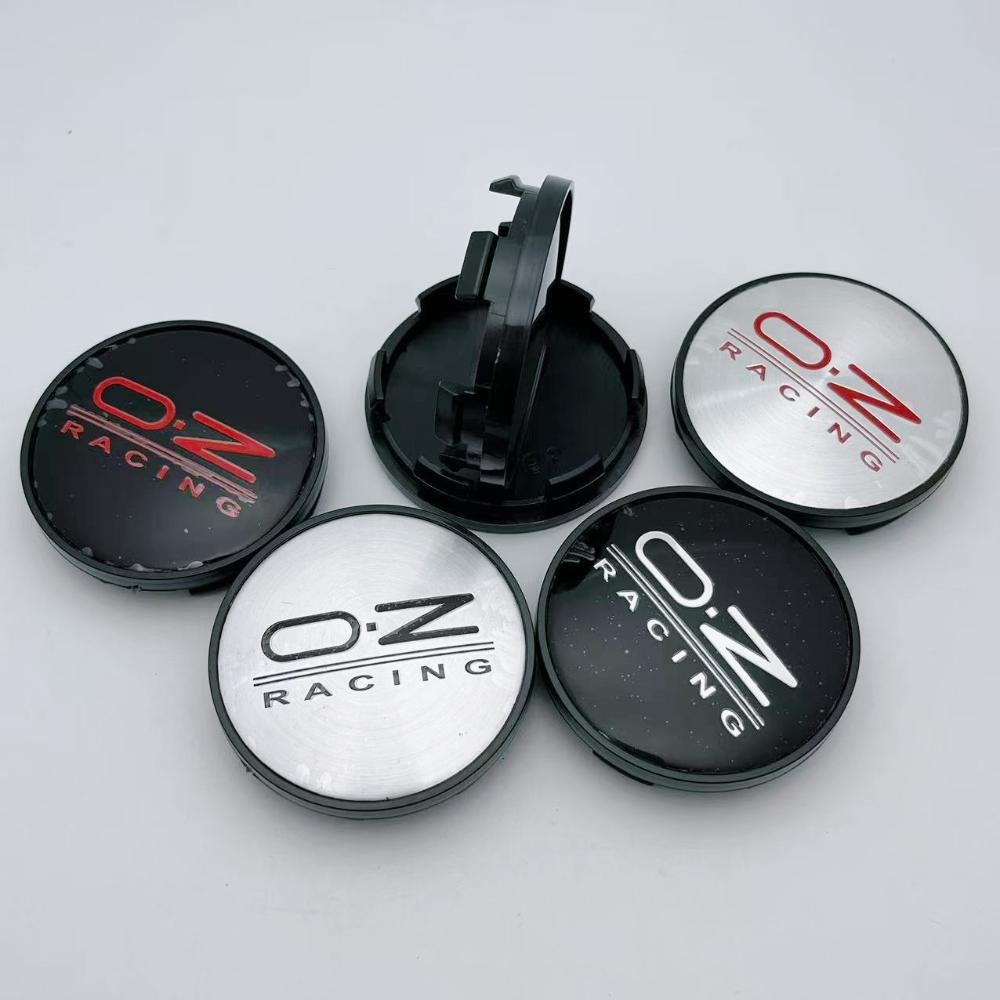4pcs 65MM Car Wheel Center Caps with OZ O.Z Racing Logo Emblem Car Accessories for Wheels Hub Hubcaps Auto Rim Center Cover