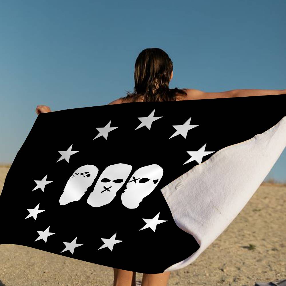 Rapper O-Omerta Mikrofaserdecke Schnelltrocknende Strandtücher Übergröße Druck Super Saugfähige Pooltuchdecke