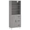 Highboard Gray Sonoma 69.5 x 34 x 180 cm Particleboard