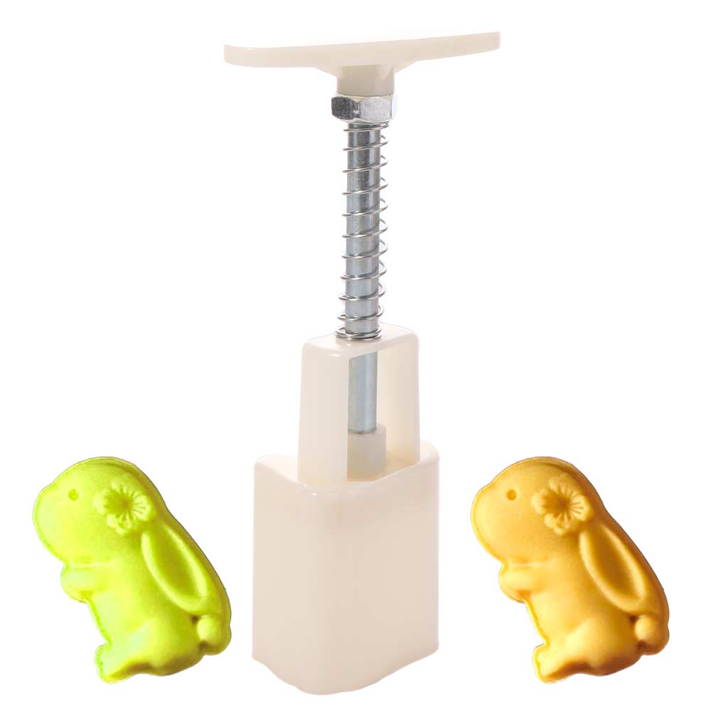Embossed Rabbir Shape Mooncake Mold 3D Pastry Cookie Mold Mung Bean Cake Mold  Bakery