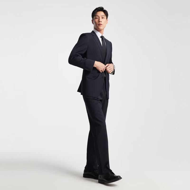 Yagor Men's 050 Series Navy Wool Business Suit Collection