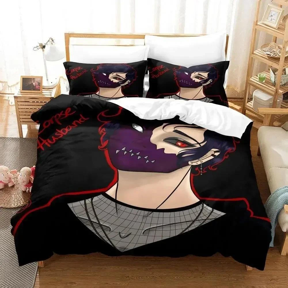 Comforter Corpse Husband Bedding Set 3D Printed Suitable For Bedroom Kids Home Textile