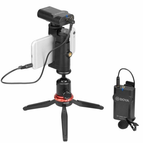 2.4G Wireless Microphone Lavalier for Smartphone DSLR Camera, New BOYA Lapel Microphone System for Canon Nikon Camera iOS Android Mobile Audio Recorde