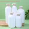 For Lotion Cream Flip Cap Shower Gel Foam Pump Bottles Plastic Travel Shampoo Squeeze Bottles Refillable White Containers