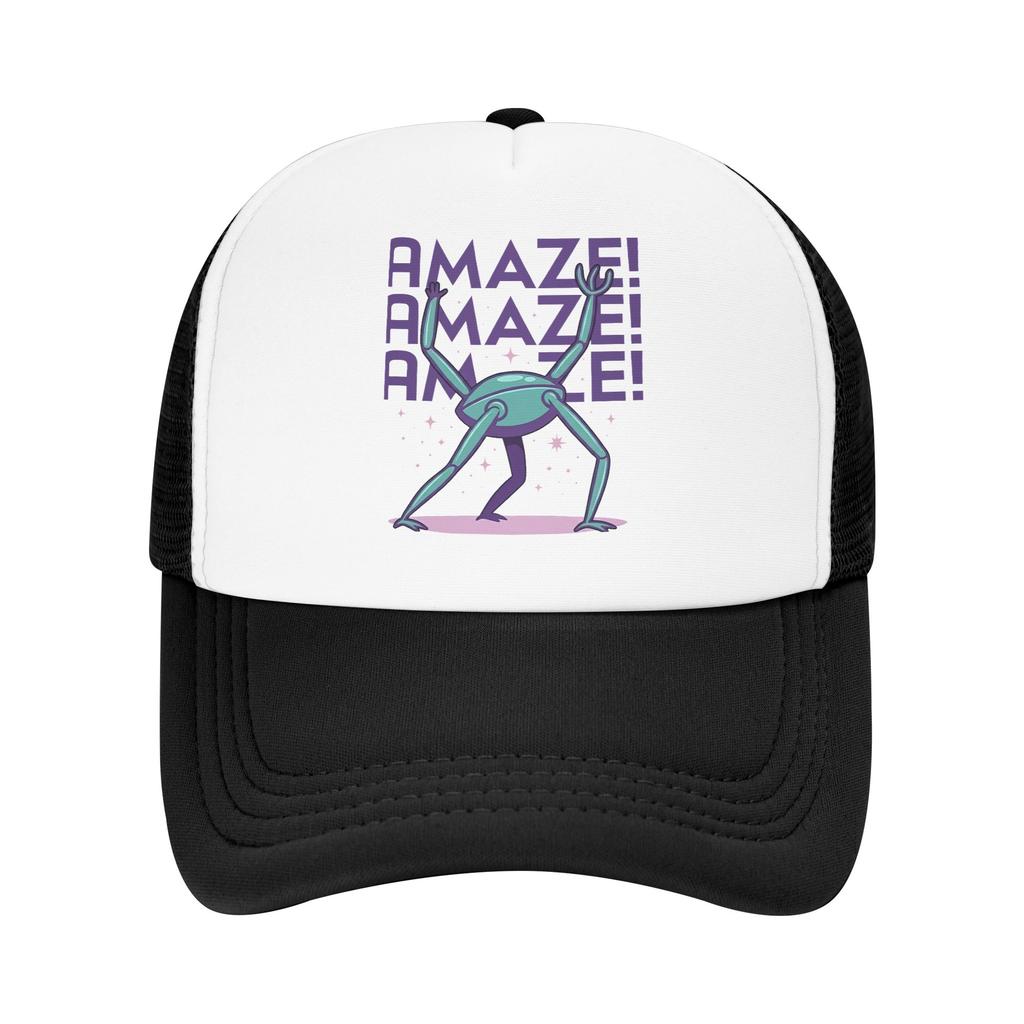 Project Hail Mary Amaze Amaze Amaze Trucker Caps Adult Fitted Dad Hat Worker Cap Adjustable Snapback Caps Mesh Baseball Cap