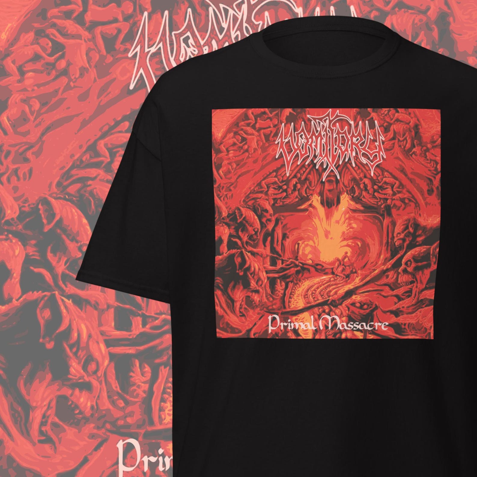 Vomitory Death Metal T-Shirt | Extreme Metal Band Merch | Death Metal Clothing for Metalheads S