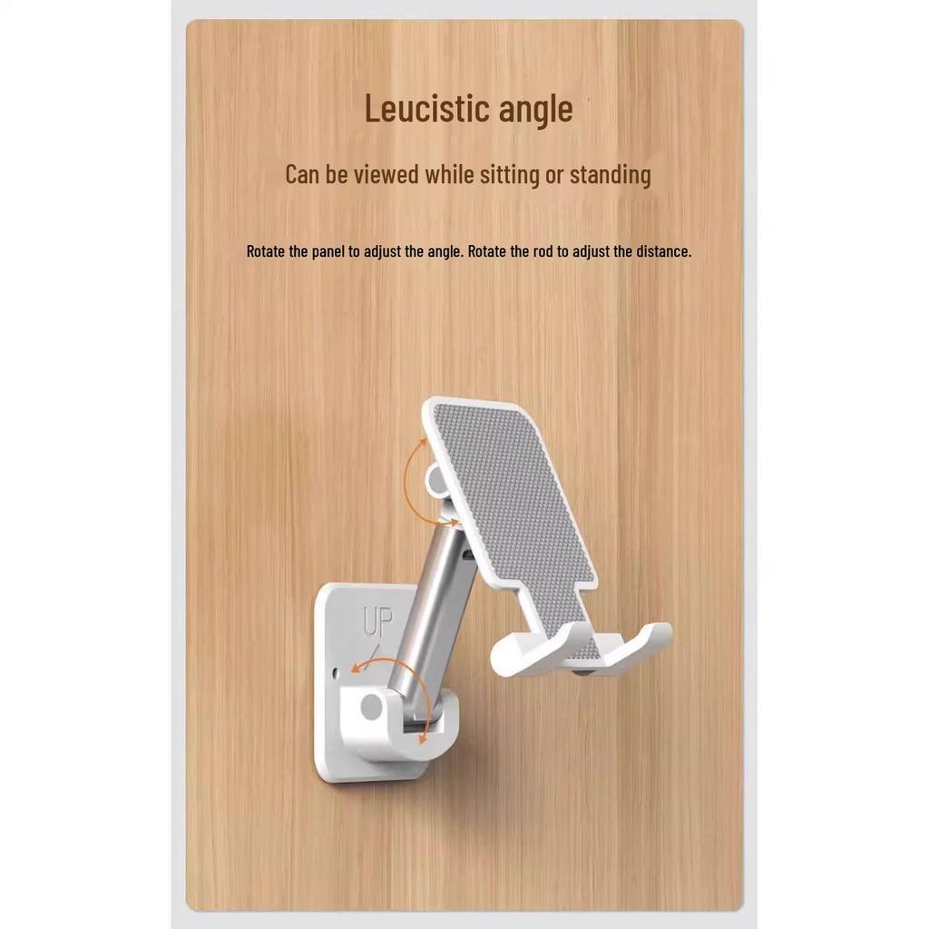 Retractable Wall Mount Holder for Mobile Phones and Tablets