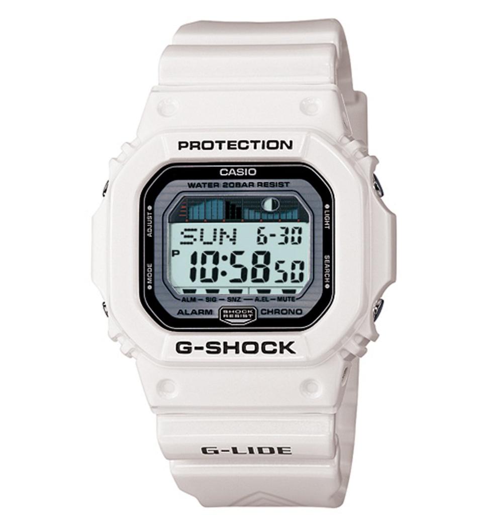Casio Surfing Watch One Size GLX5600-7G-SHOCK G-LIDE - White,