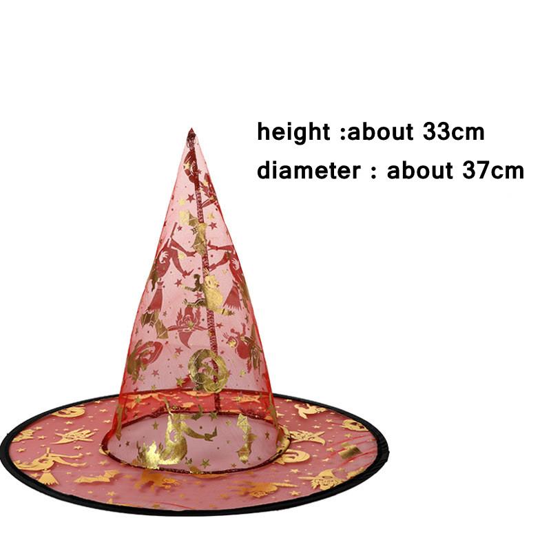 Witch Hat Adult Hats Halloween Witch Cosplay Wizard Hat Kids Halloween Black Witch Hat Girls Princess Party Supply