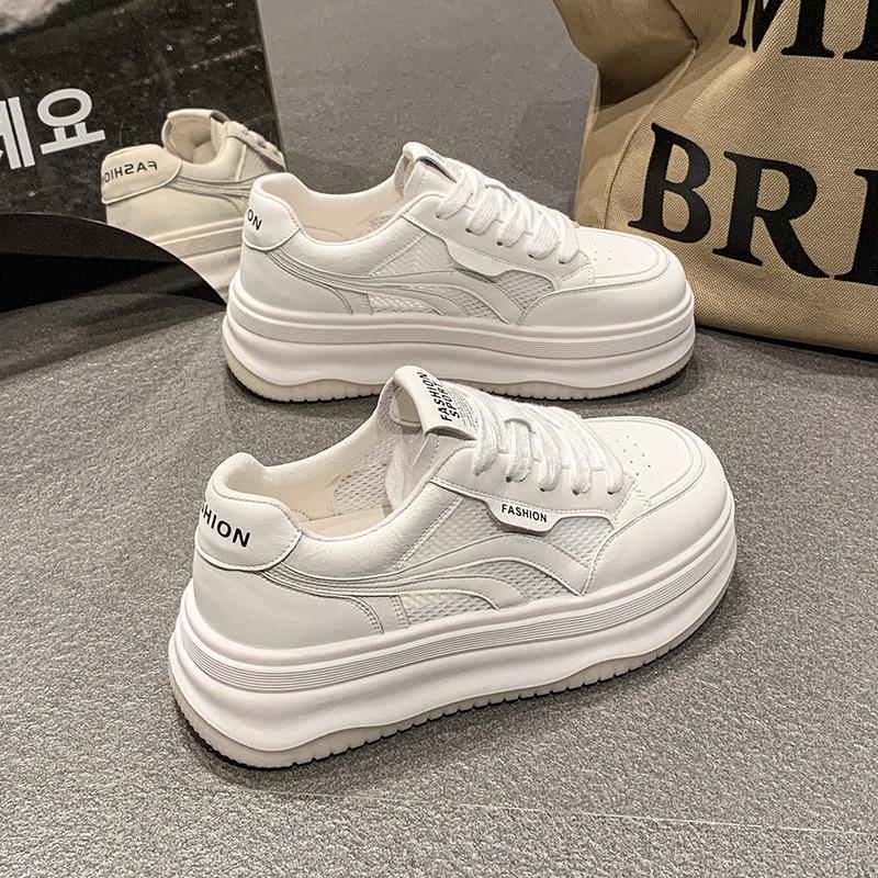 Qianqian protagonist summer new ins student thick-soled heightening mesh breathable casual shoes