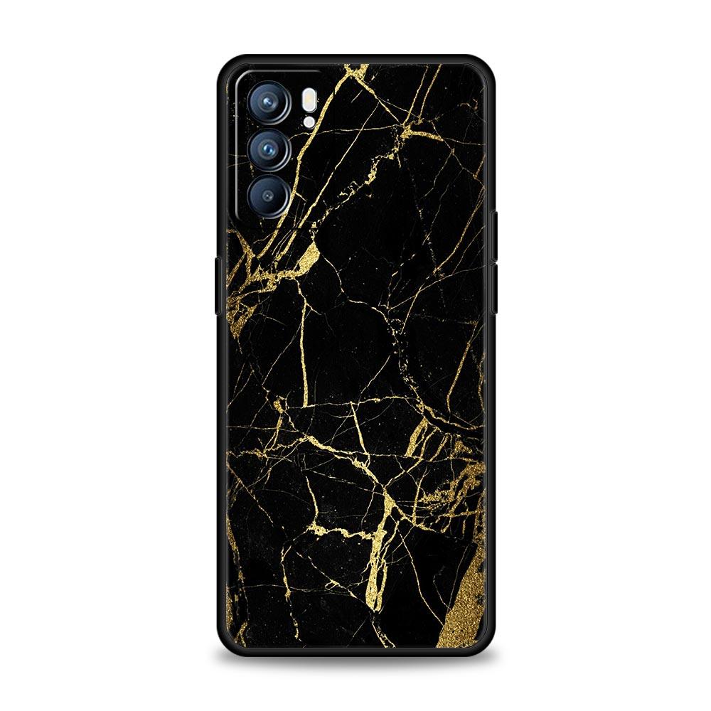 Vintage Marble Phone Case For Oppo Reno 13 12 11 10 7 F Find X5 X6 A98 A80 A79 A78 A57 A54 A31 A17 Pro 5G Soft TPU Cover Fundas