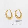 Golden Chunky Hoop Earrings for Women Bold Statement Everyday Jewelry Gift