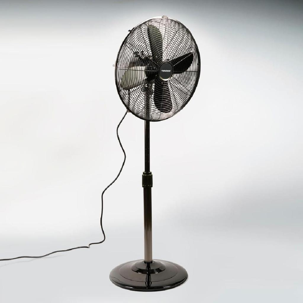 Wentylator podłogowy 40cm 50W metalowy retro look TIROSS TS-958