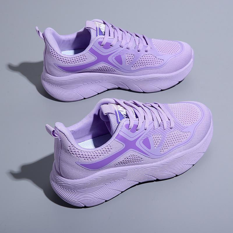 Fashion Spring Orange Platform Shoes Breathable Mesh Sneakers for Women Thick Sole Casual Shoes Women Sneakers Tennis Ladies Shoes