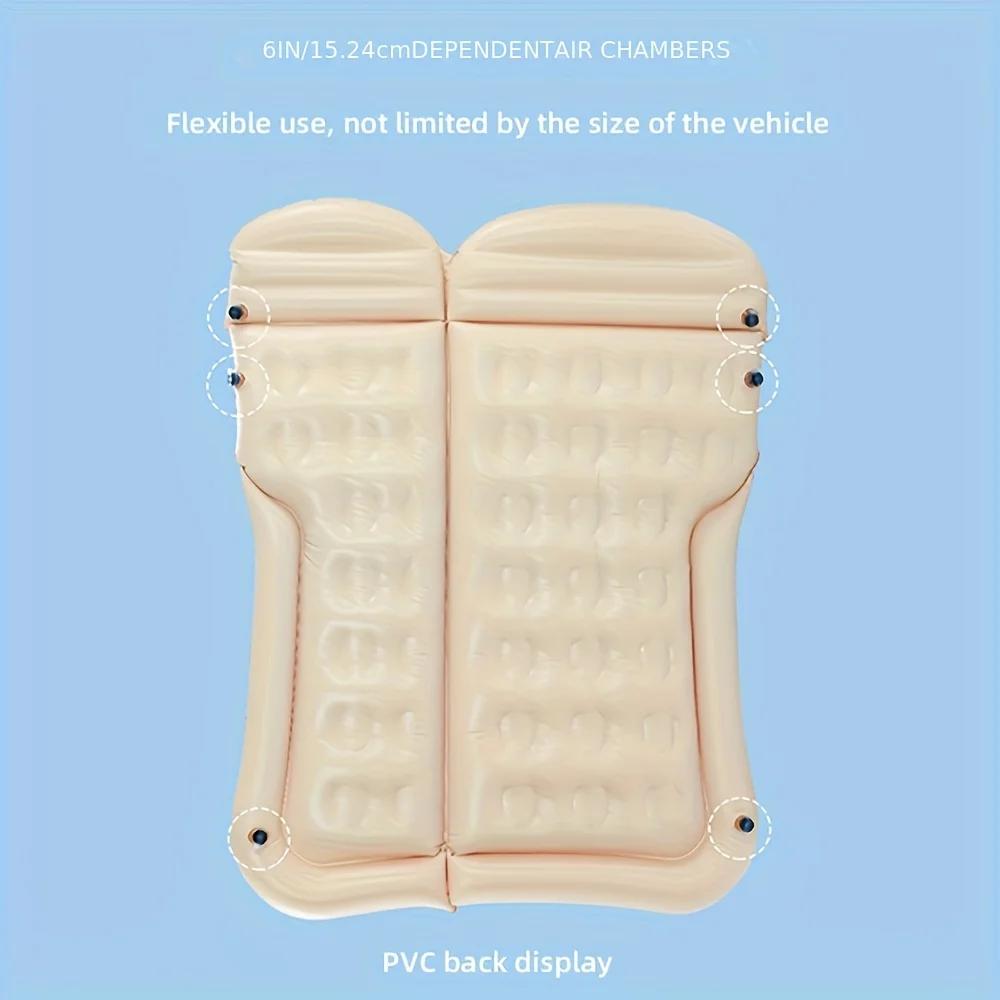 Inflatable Car Travel Bed Camping Mattress With Pillows Mattress SUV Sleeping Pad 175cm*130cm Honeycomb Style Comfort