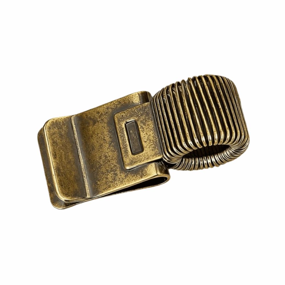 Retro Spring Pen Clip Creative Retro Pen Clip Multifunctional Clip Metal Pen Clip Office Supplies бронзовый