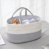 Baby Diaper Storage Basket with Divider Portable Car Organizer Baby Diaper Caddy Organizer for Baby Diaper Storage Baby Shower
