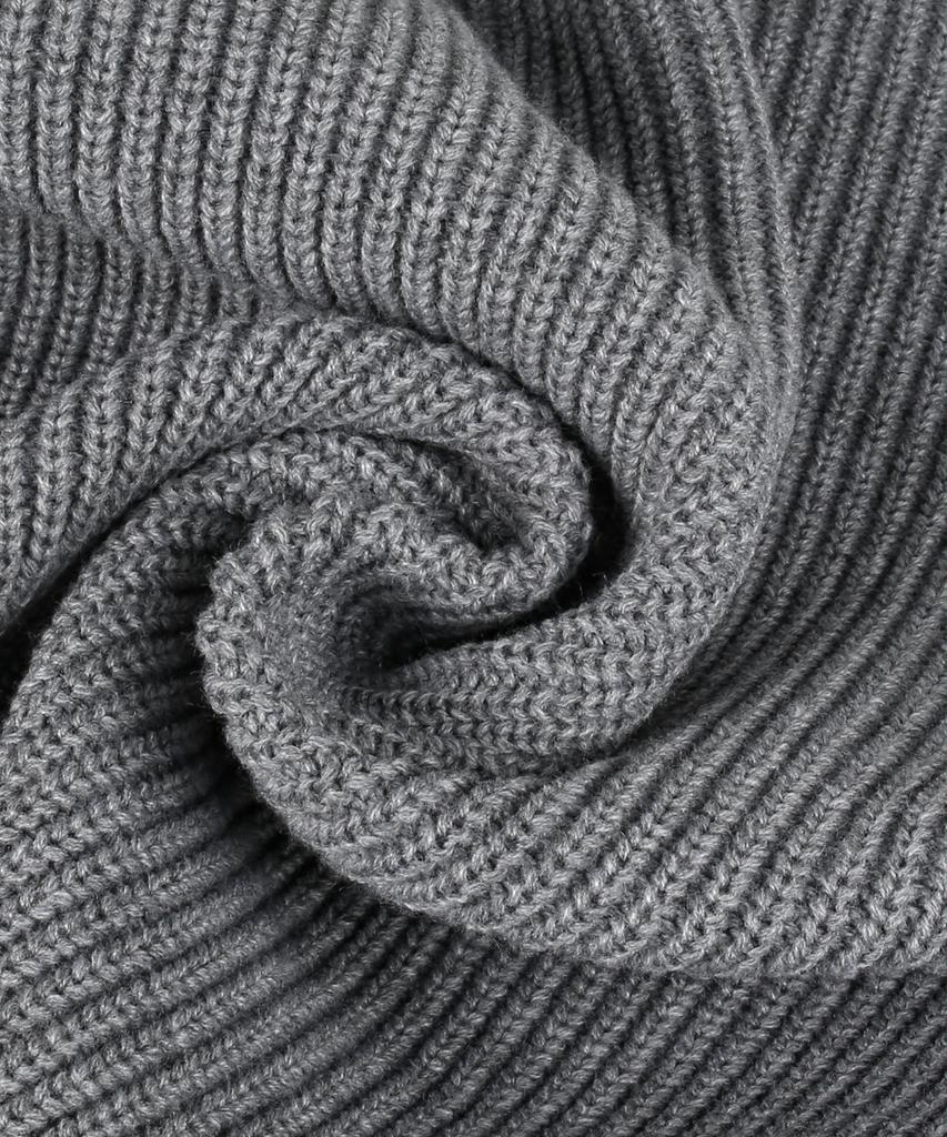 NODU Varsity Two-Way Zip-Up Knit [Gray]