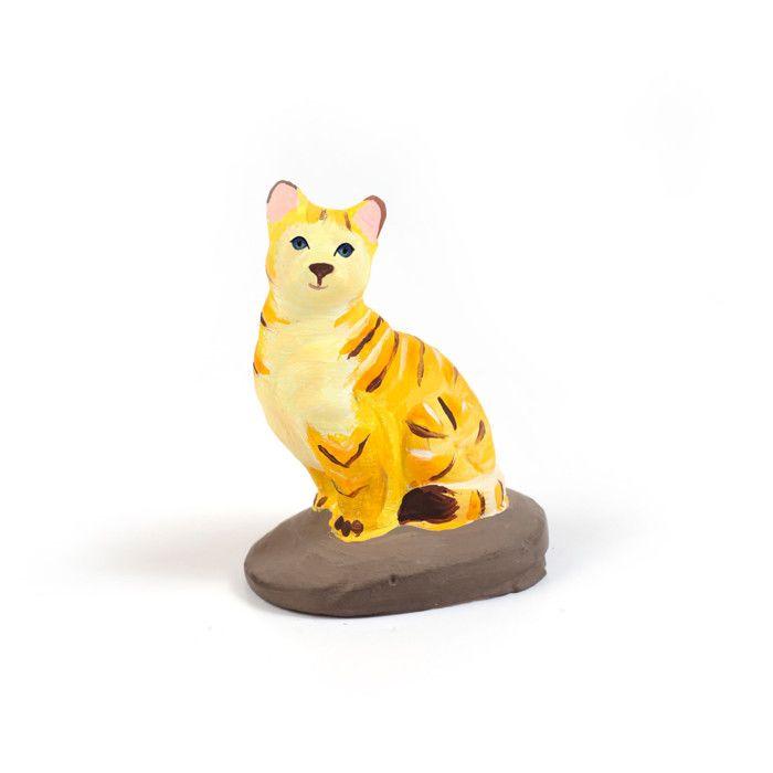 Moule en latex - Graine Créative by DTM - Chat - 7 cm x 6.5 cm - Personnalisable - Pour plâtre