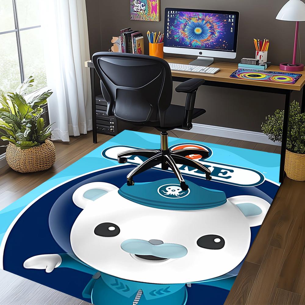Custom Name The Octonauts Printed Carpet,Rug for Office Chair Living Room Bedroom Kitchen Room Decor Gifts.