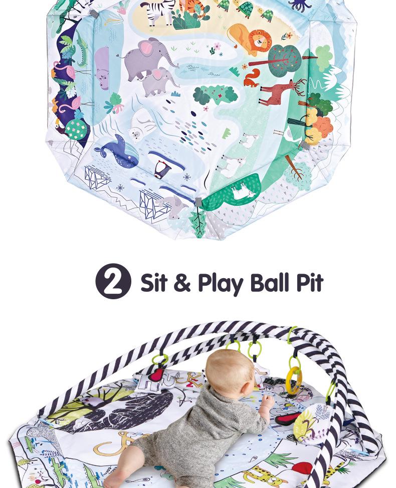 Baby Ocean Ball Fence Gym & Crawling Mat for 0-36 Months