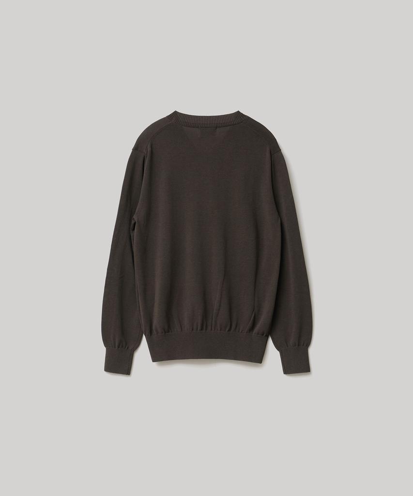 ANOTHER OFFICE WOMEN W. Current Silk V-Neck Knit (Pewter)