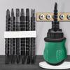1set Multifunctional Double-head Dual-purpose Screw Batch Inner Cross Special-shaped Screwdriver Set with Telescopic Adjustable Ratchet Screwdriver