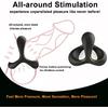 7 Men's Silicone Ring Set and Sleeve for Erection Enhancement, Soft and Elastic Male Sex Toy,Adult Toys for Couples' pleasure(Black and Blue)